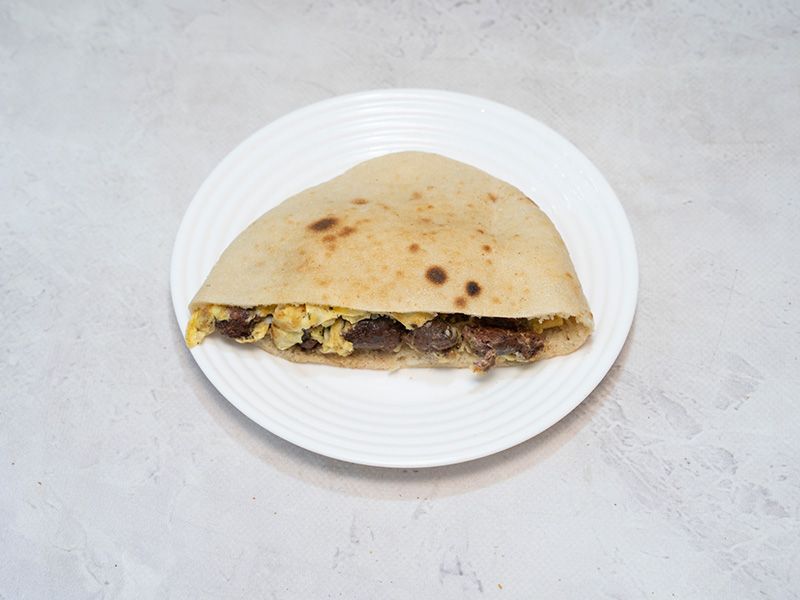 Sausage Omelette Sandwich
