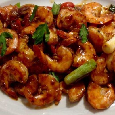 Shrimp With Oyester Sause