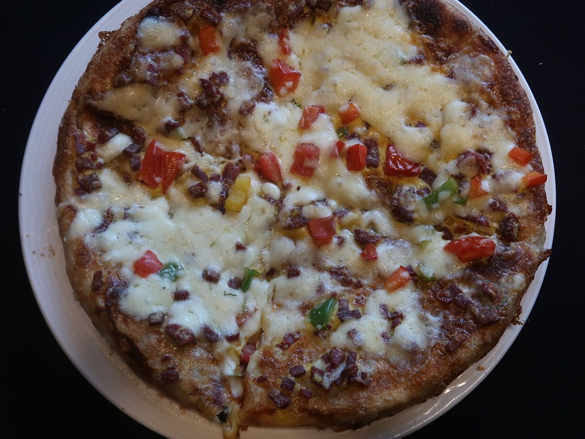 Eggs and Pastrami Pie