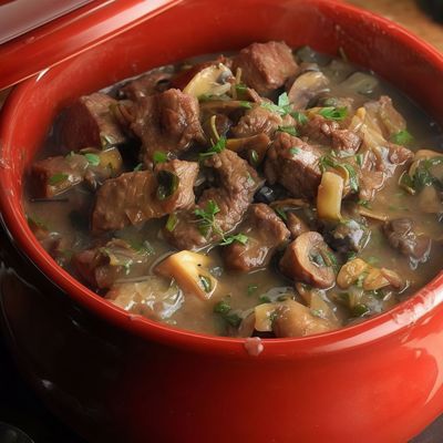 Meat With Onion Casserole