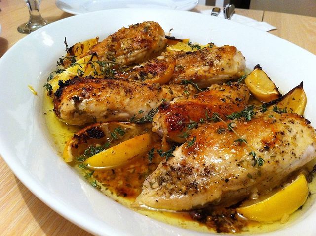 Grilled Chicken With Lemon Sauce