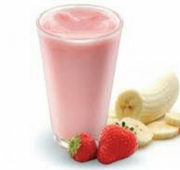 Banana With Strawberry Cocktail
