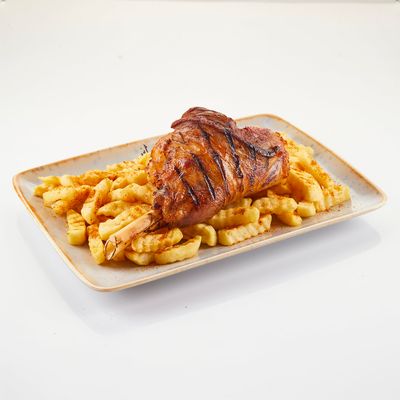 Plain Lamb Shank+ French Fries