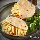 French Fries With Mozzarella Cheese Sandwich