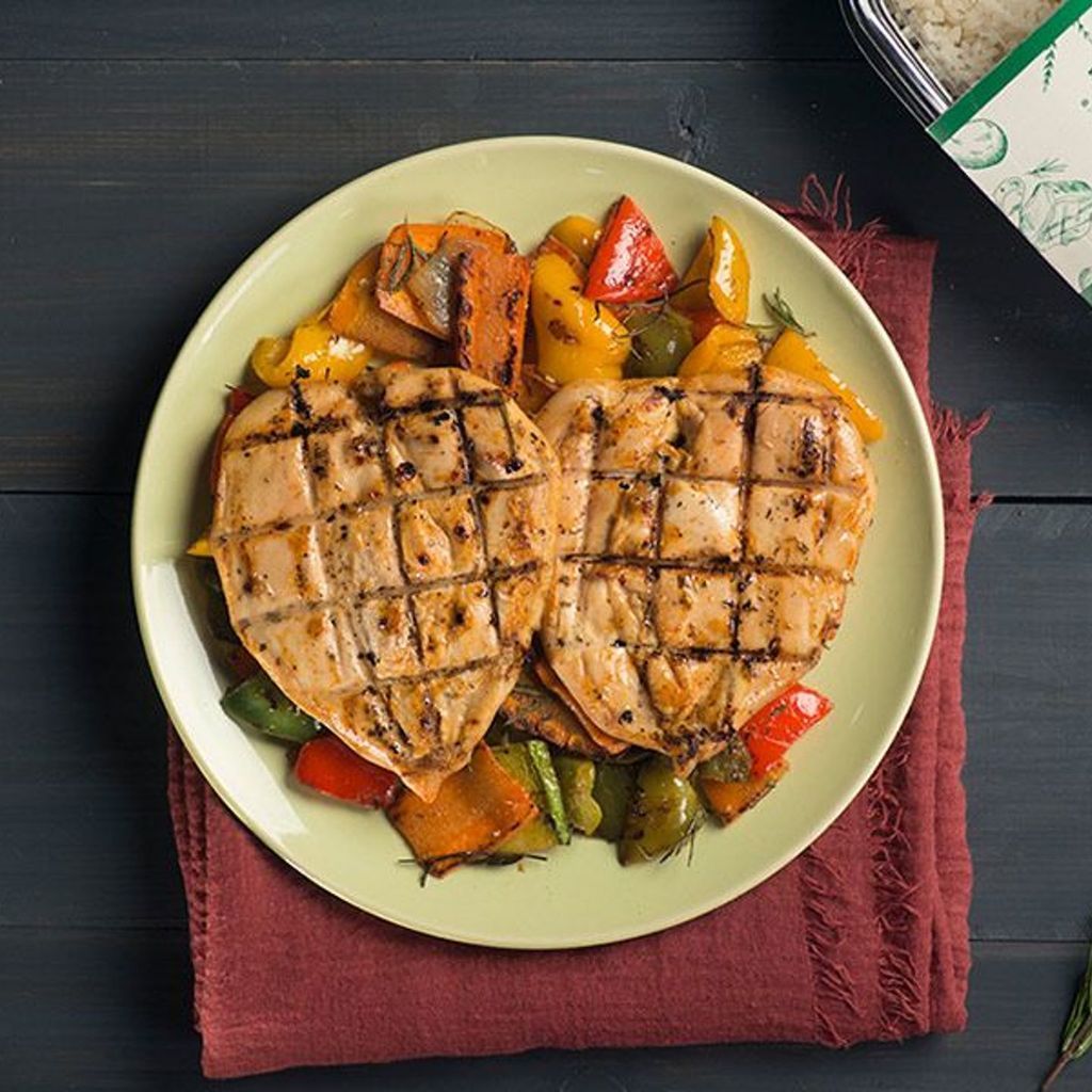 Grilled Chicken Breasts Platter
