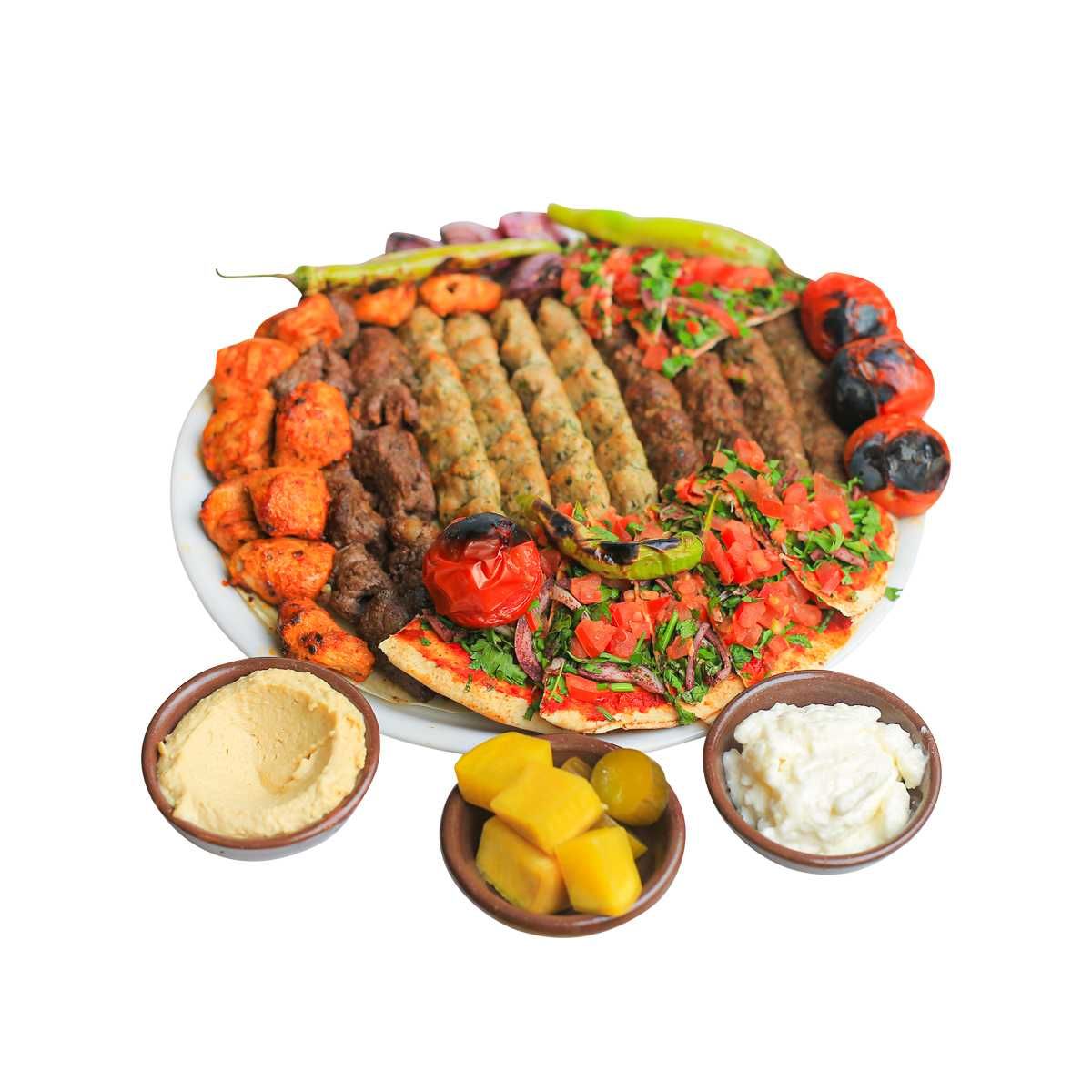 Mix (1 shish taouk, 1 kafta beef, 1 filet) Plates