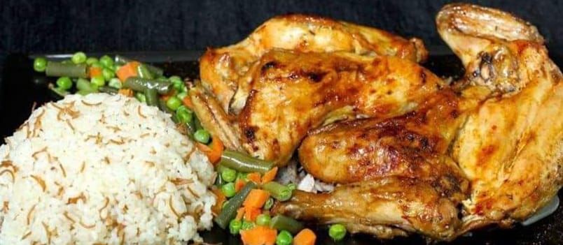 Half Grilled Chicken