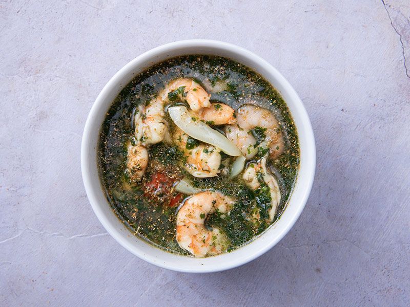 Seafood Molokhia