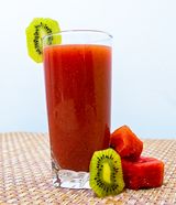Kiwi With Watermelon Juice