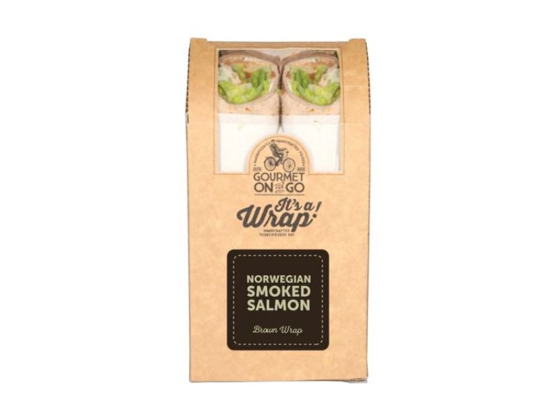 Norwegian Smoked Salmon Brown Wrap
