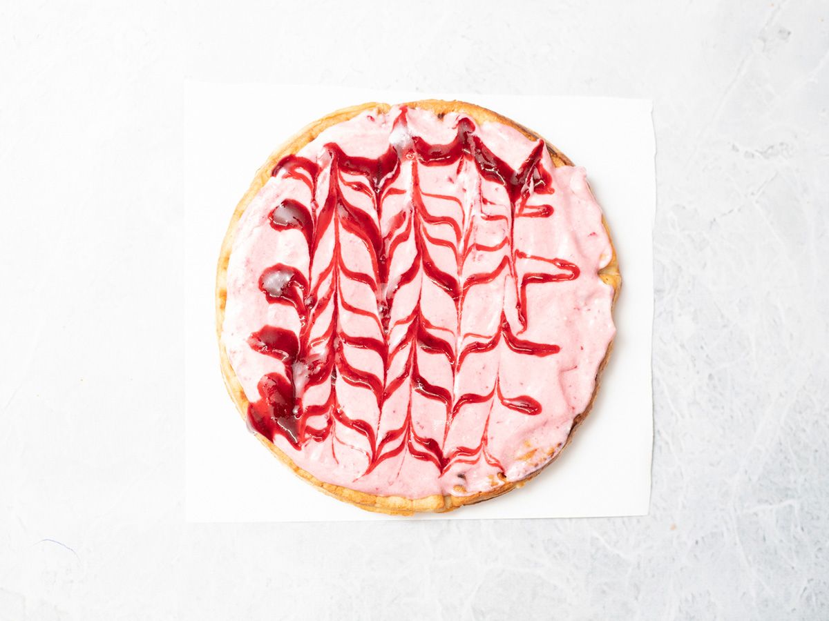 Waffle Strawberry and Banana