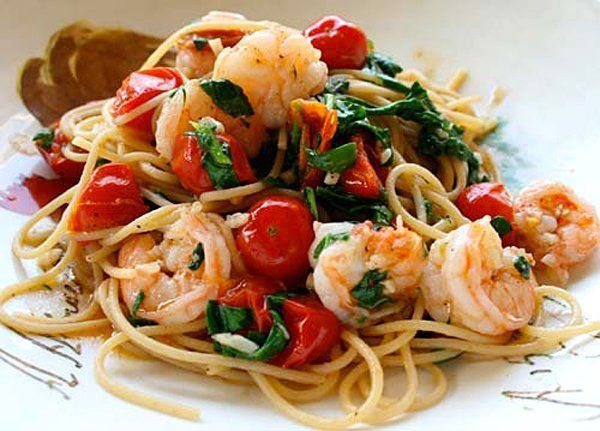 Seafood Pasta - Pesto