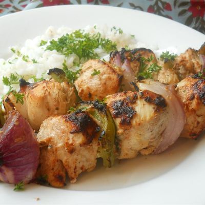 Half shish tawook with rice