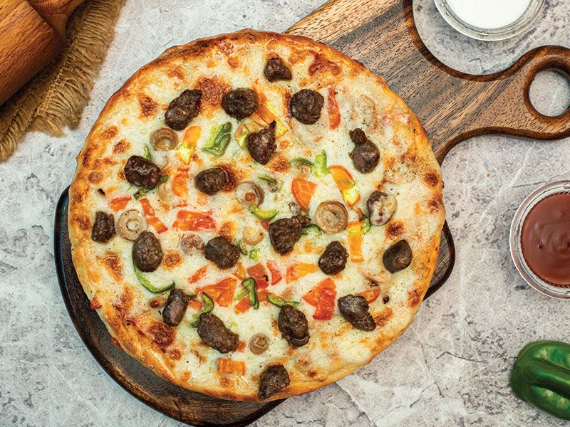 Oriental Sausage Pizza