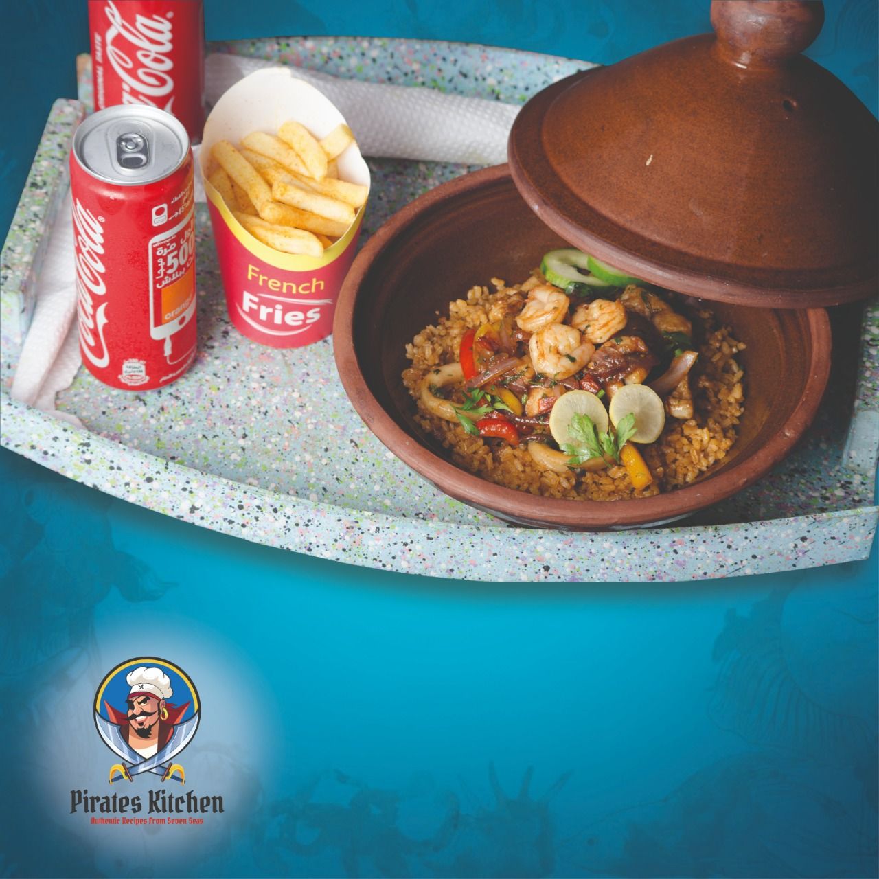 Mix Sea Food With Spices Meal