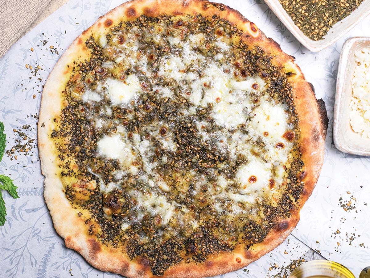 Zaatar and Cheese Mankoushe