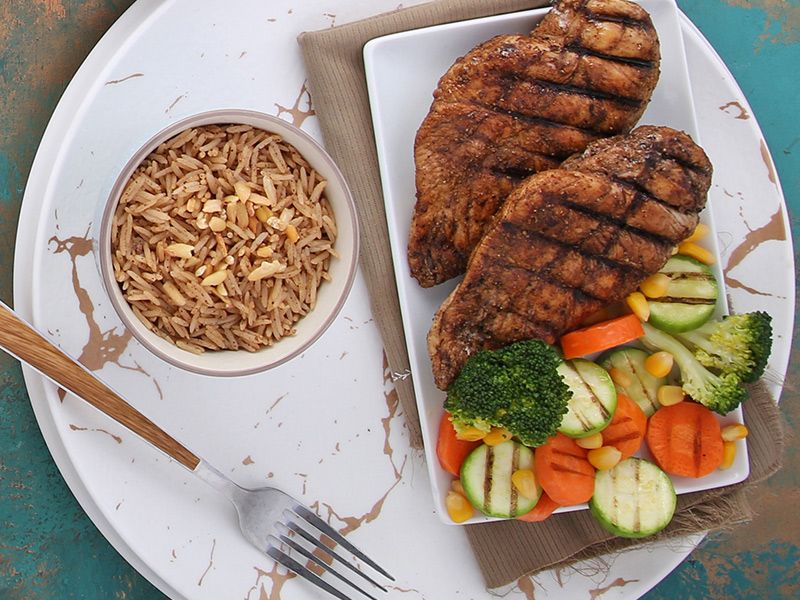 Grilled Chicken Breasts Meal