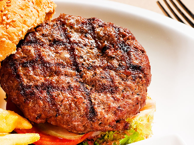 Charcoal Grilled Beef Burger Sandwich