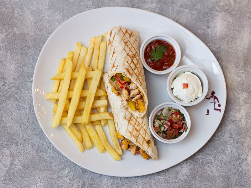 Chicken Fajita Wrap Sandwich