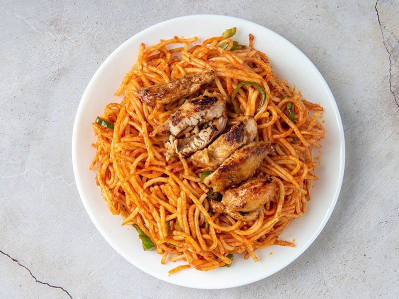 Spaghetti With Shawerma