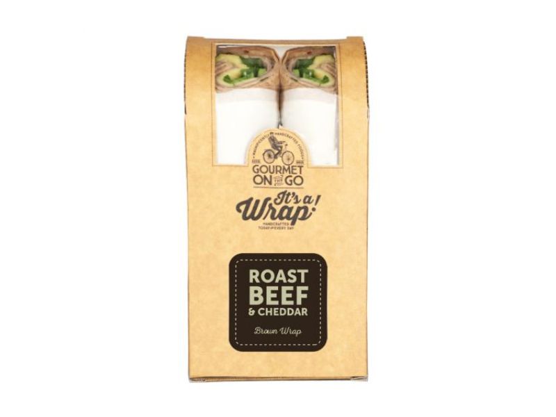 Roast Beef and Cheddar Brown Wrap