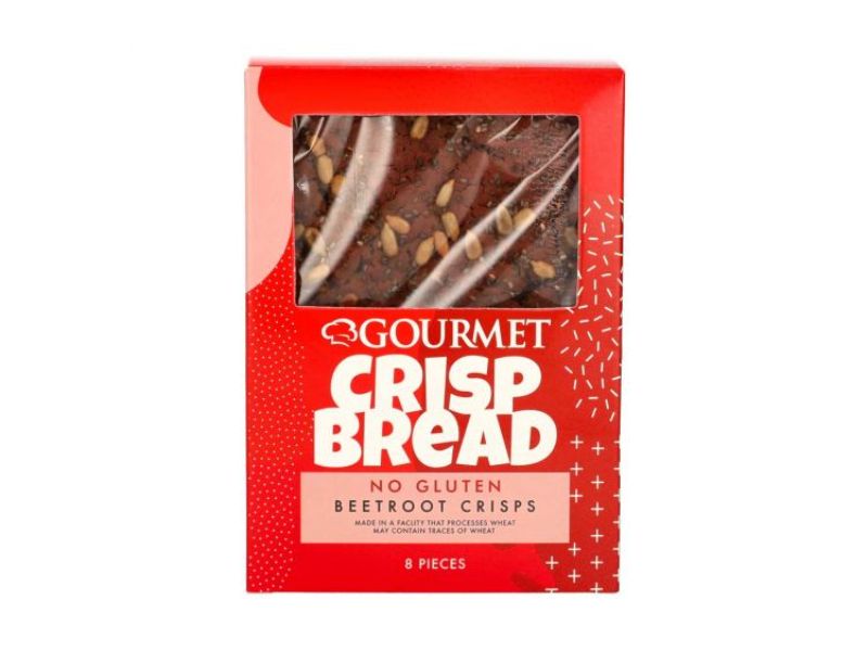 No Gluten Beetroot Crispbread
