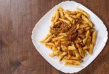 Chicken Pasta With Brown Sauce