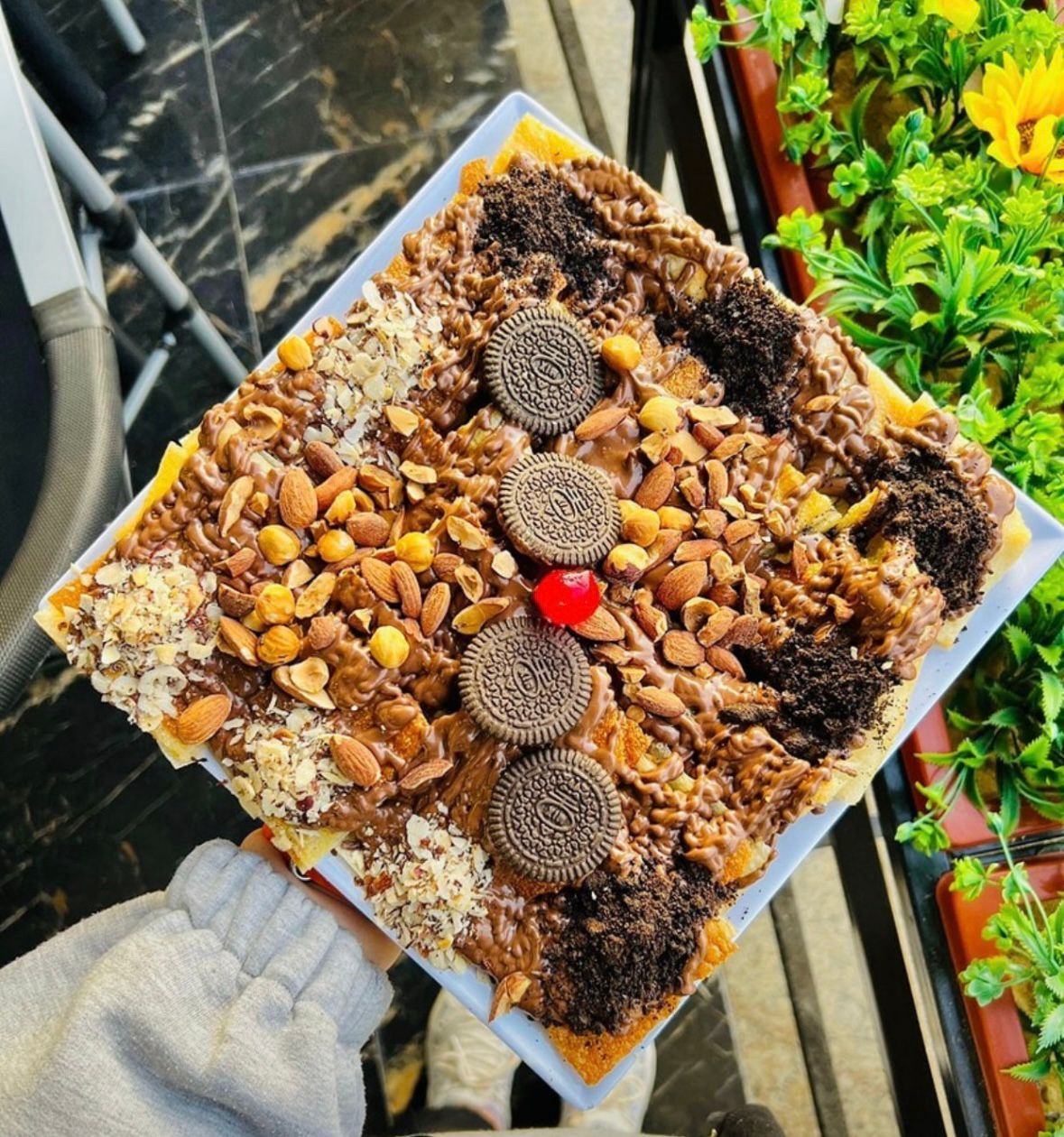 Nutella hazelnut pie