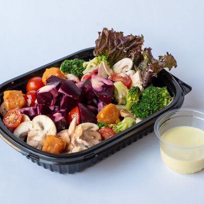 Mushroom beetroot salad