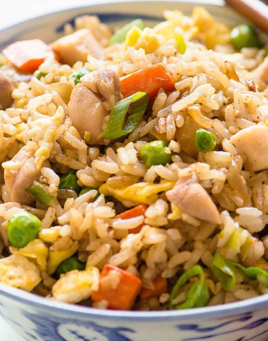 Fried Rice With Egg and Chicken