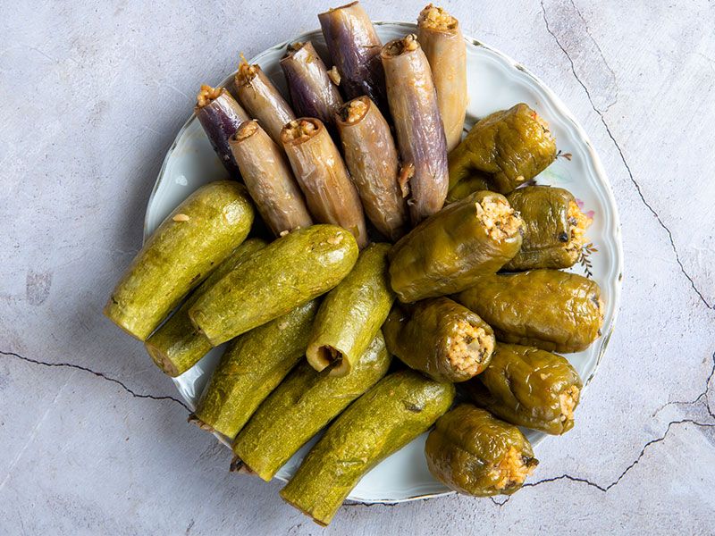 Mixed Stuffed Vegetables Platter