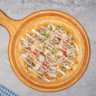 Chicken Ranch Pizza.