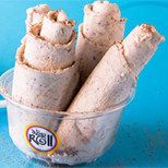 Cinnamon and Oatmeal Ice Cream Roll