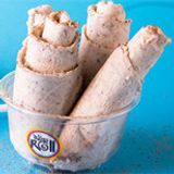 Cinnamon and Oatmeal Ice Cream Roll