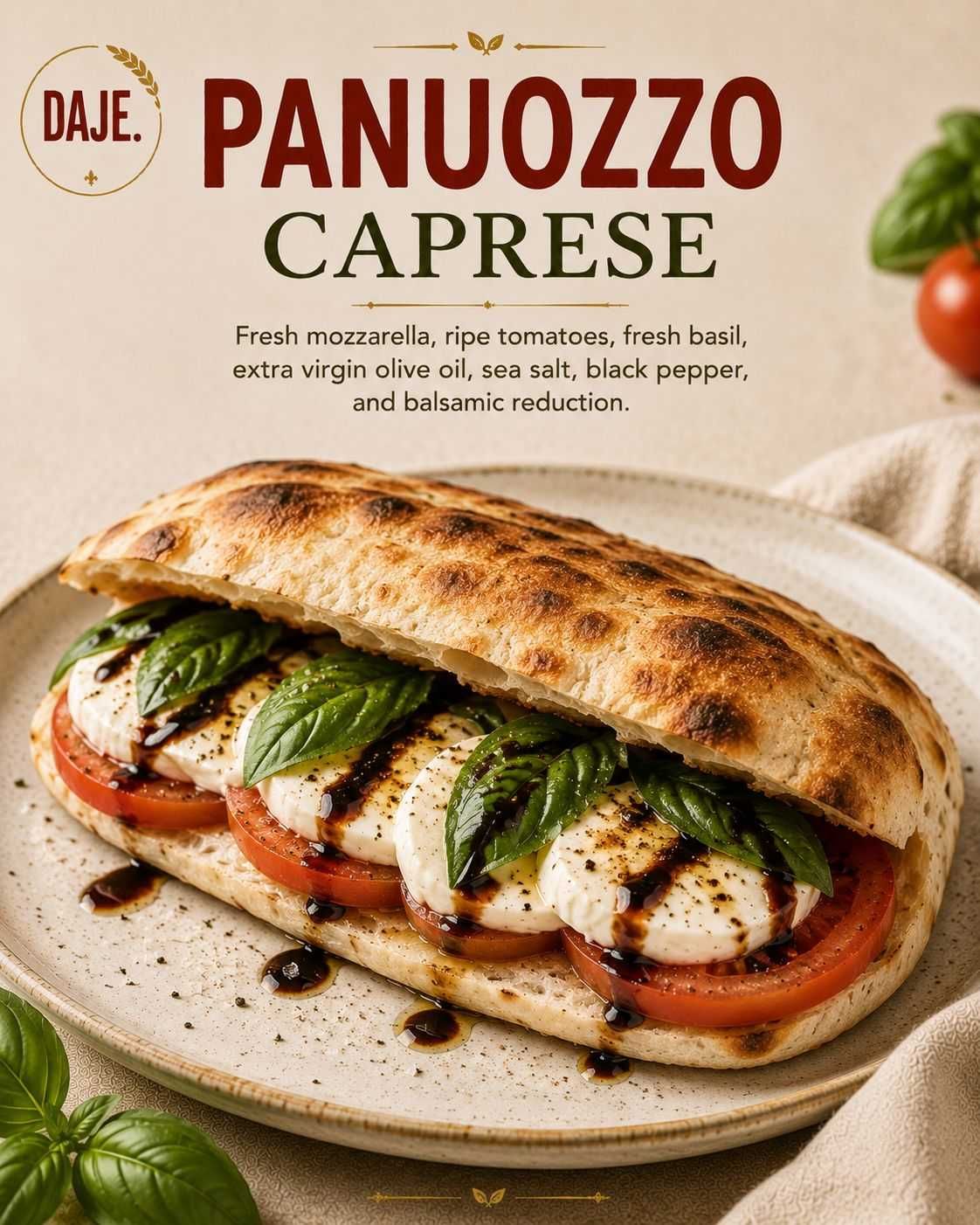 Panuozzo Caprese
