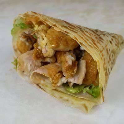 Crispy chicken crepe
