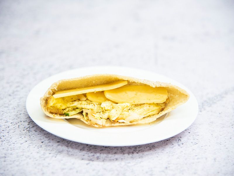 Eggs With Romi Cheese Sandwich