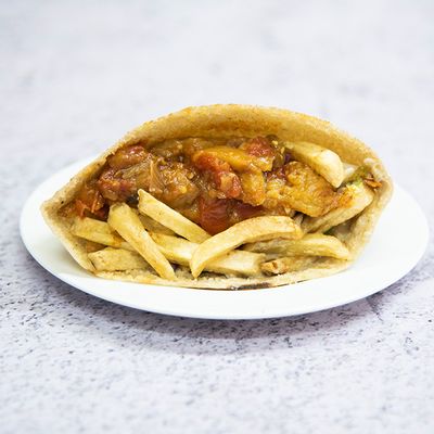 French Fries With Mesakaa Sandwich