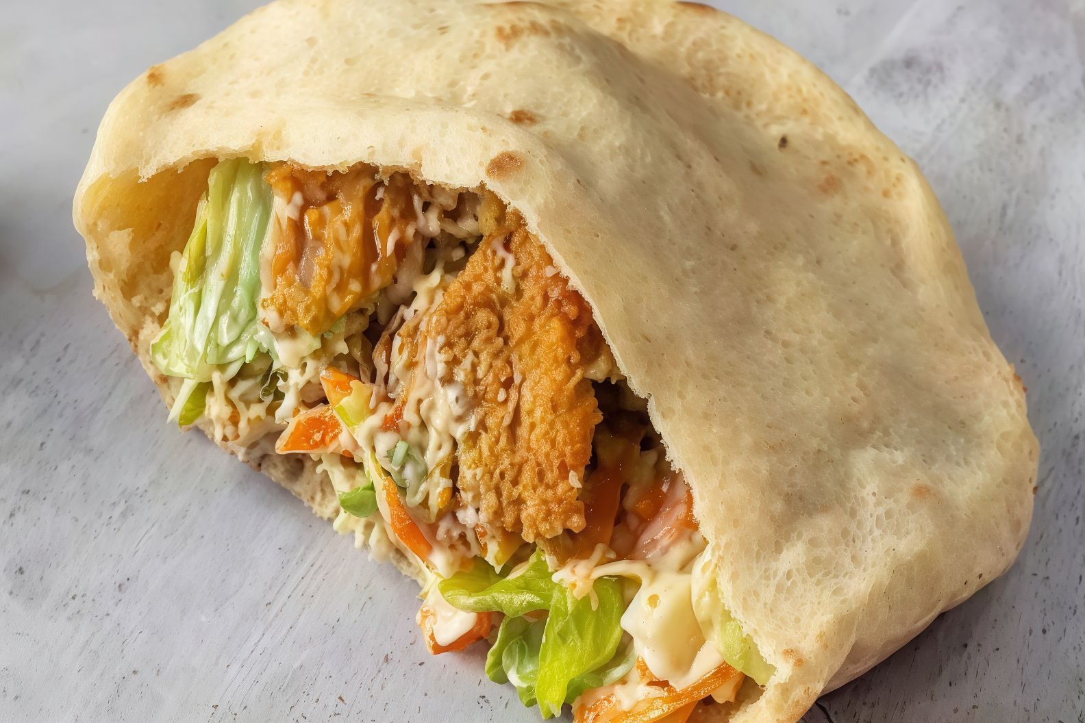 Foul Baba Ghannoug Sandwich