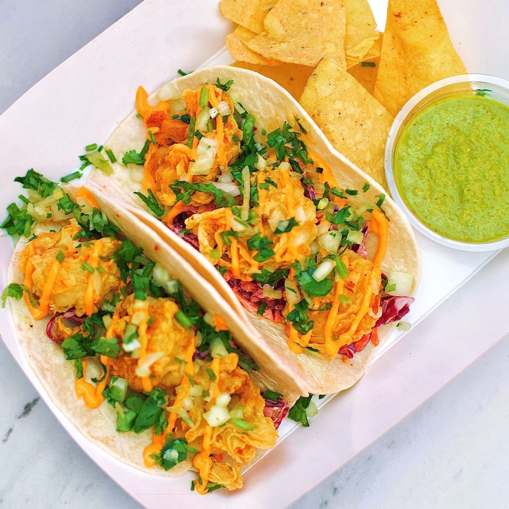 Crispy Fried Shrimp with Slaw