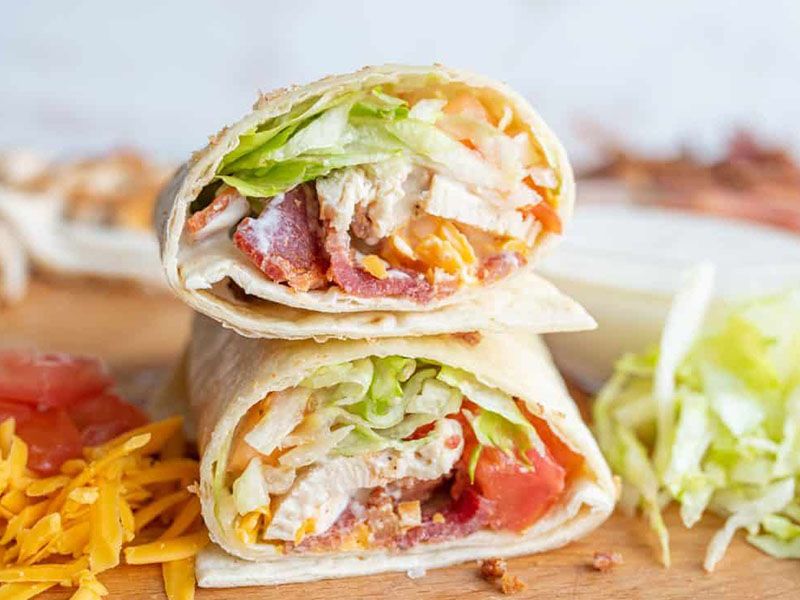 Grilled Chicken Wrap Sandwich