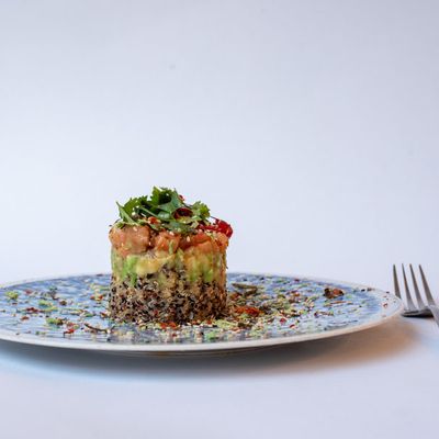 Salmon tartar salad