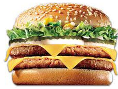 Beef Burger With Cheese And Eggs Sandwich