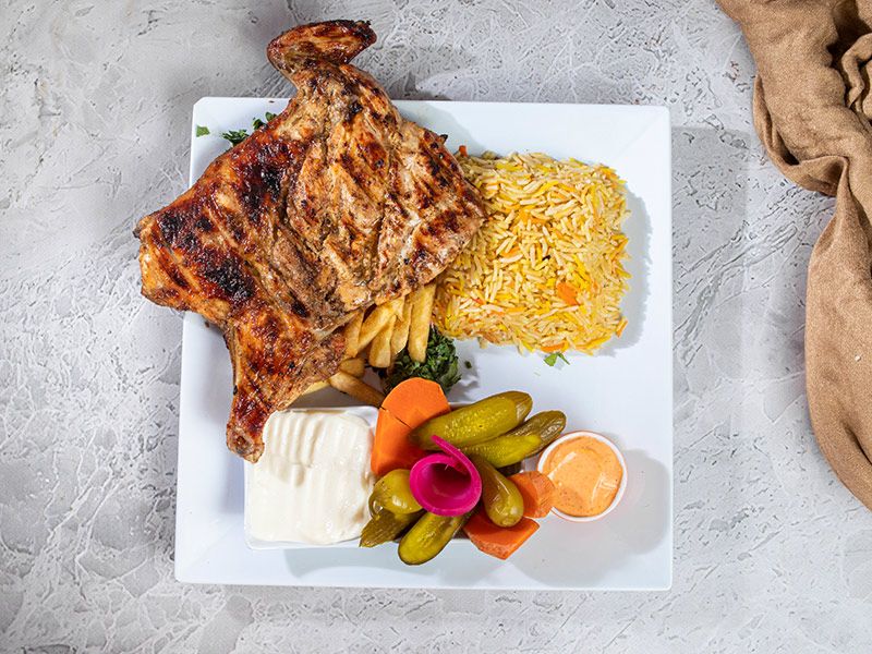 Half Grilled Chicken