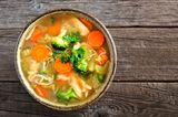 Vegetable Soup With Chicken Platter