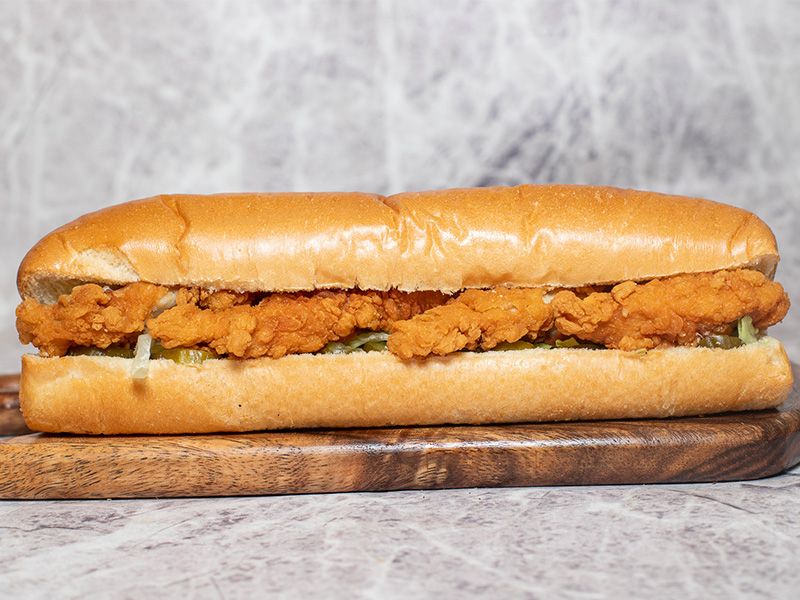 Crispy Chicken Tahini Sandwich