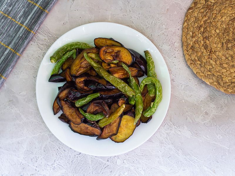 Fried eggplant box