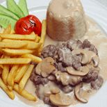 Beef Piccata with Mushroom Platter