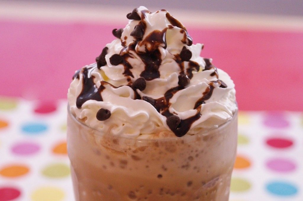 chocolate frappe with delicious cream