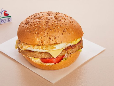 Chicken Burger With Cheese Sandwich